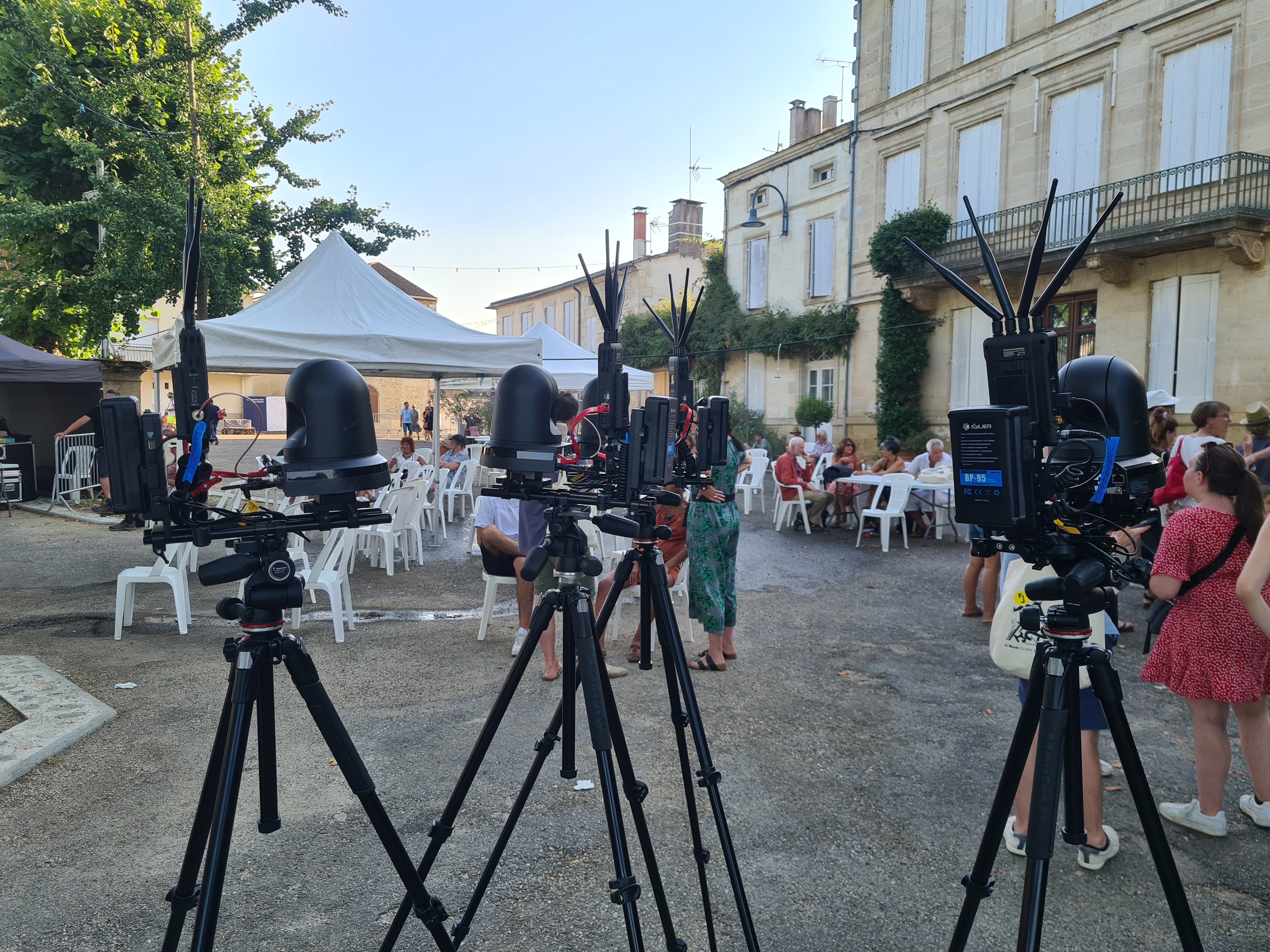 Captation de conf&eacute;rence en plein air lors d'un festival