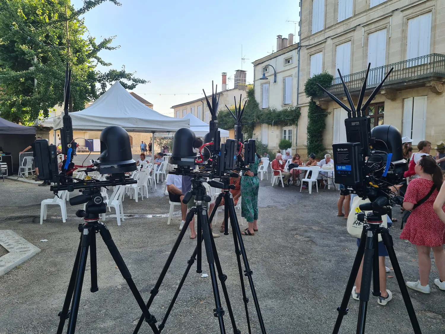 Captation de conf&eacute;rence en plein air lors d'un festival
