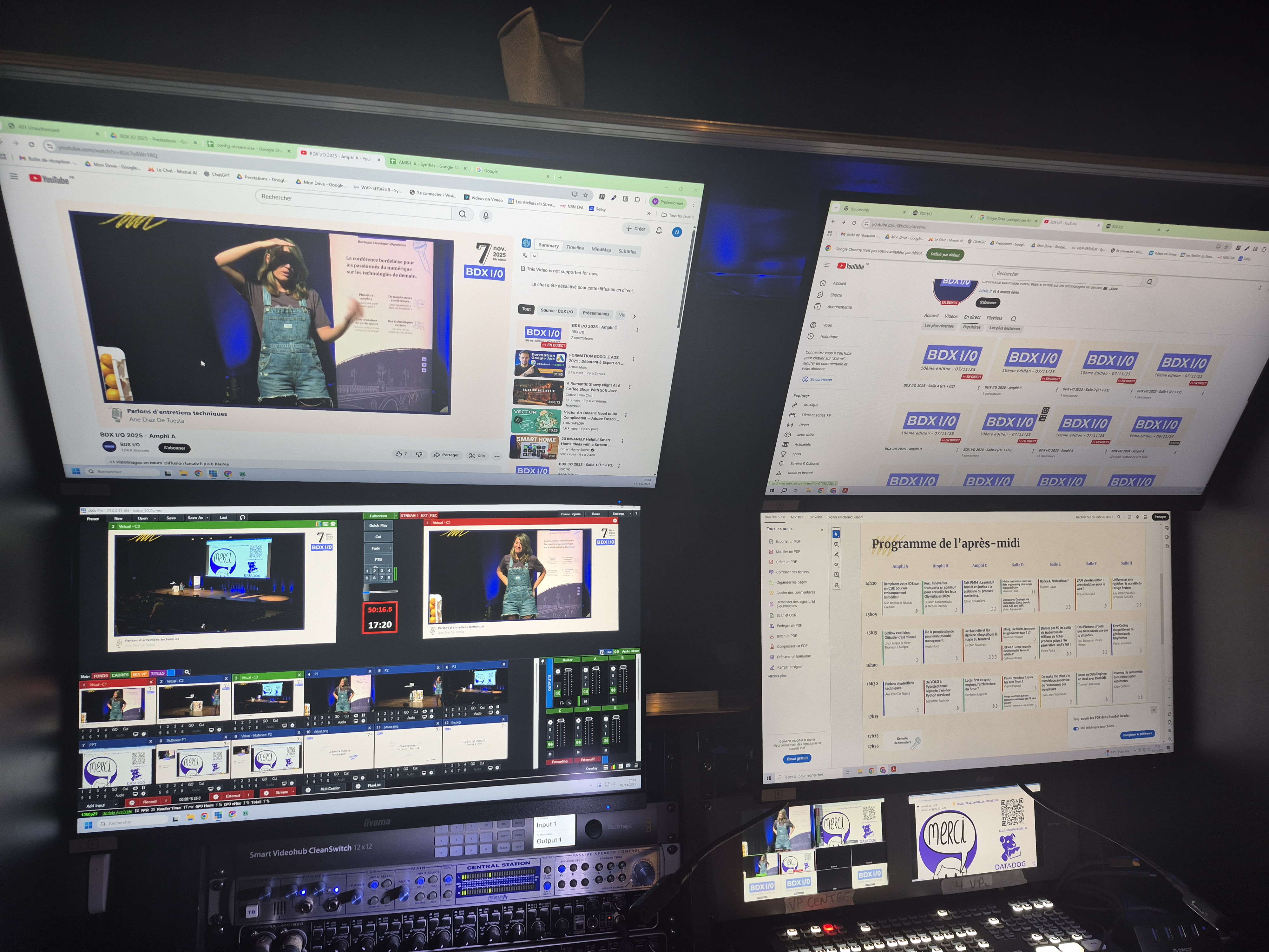 Les 7 r&eacute;gies en live sur Youtube BDX/IO