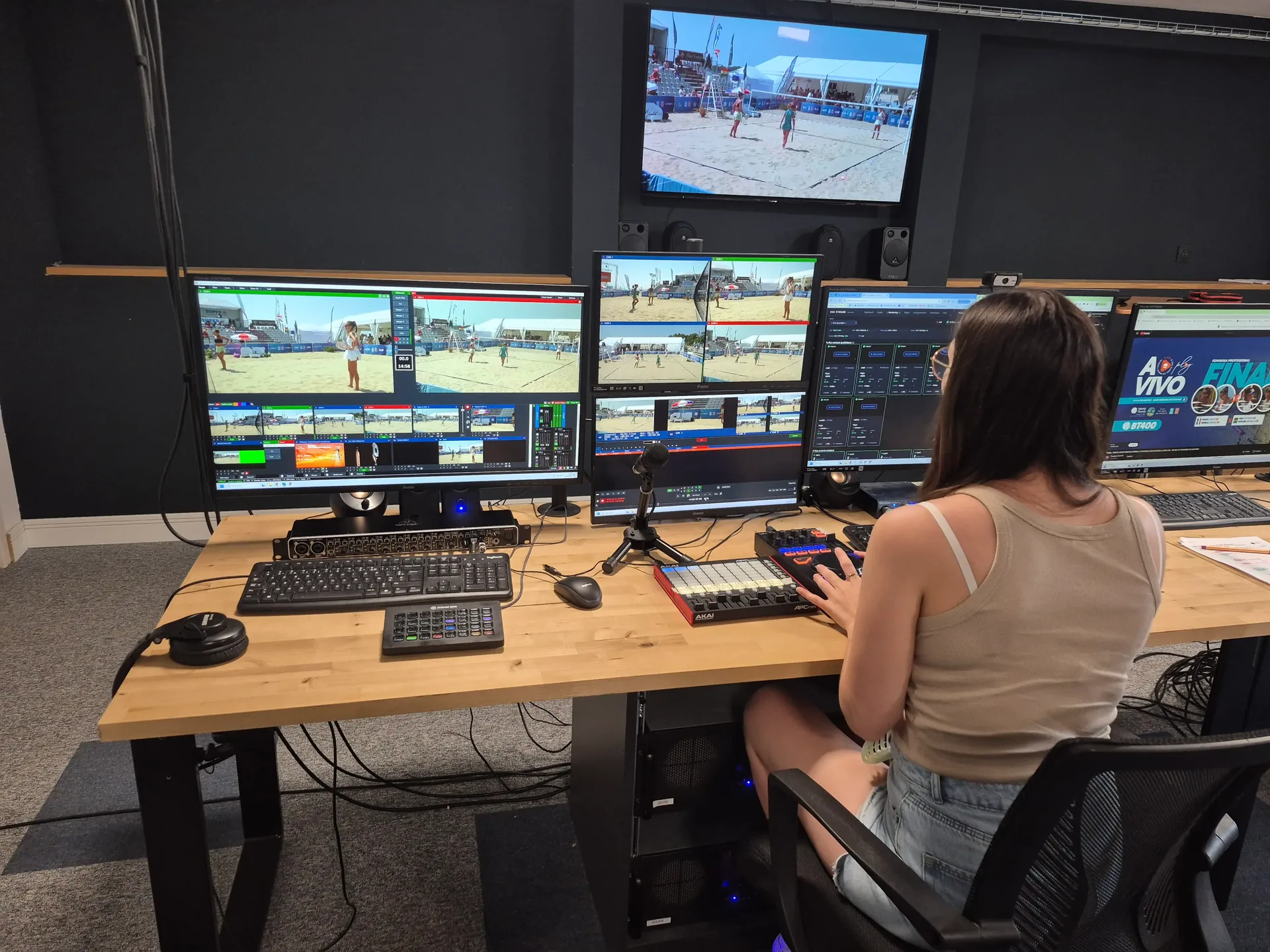 Open International de la Côte de Beauté — régie de remote production à Marmande
